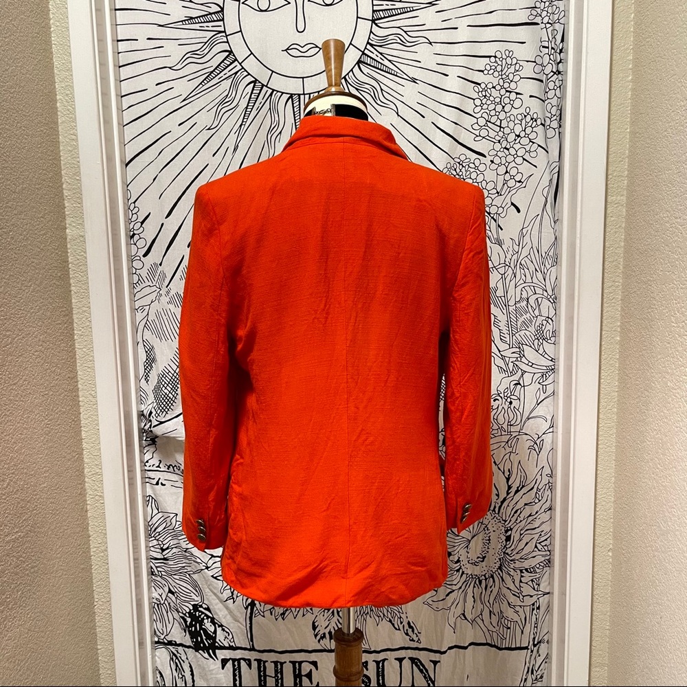 🌈 Wonderful Vintage pop Orange blazer - Picture 5 of 11
